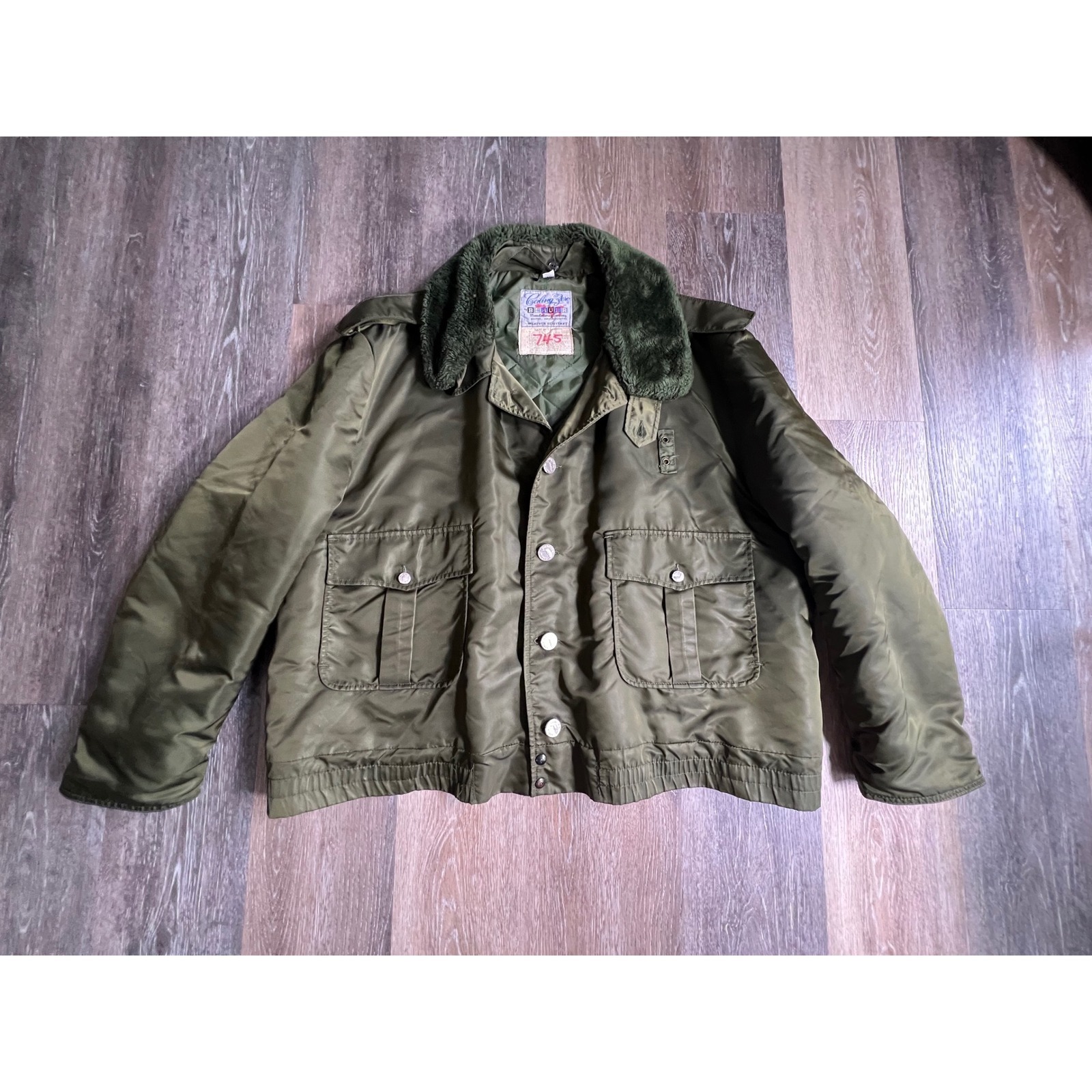 Blauer Ceiling Zero Bomber Jacket Mens 52r Green Florida Sheriff Dept Uniform